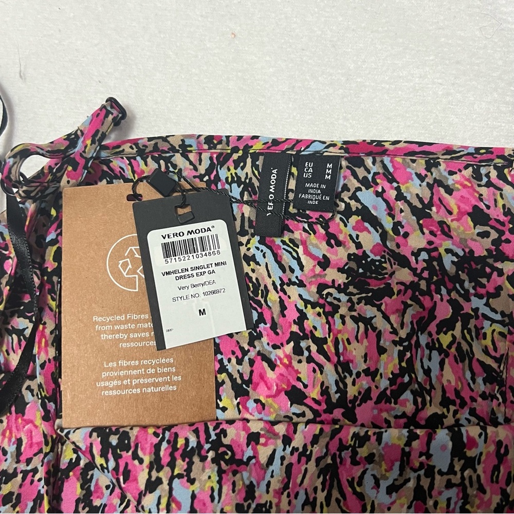 Vero Moda Helen cowl neck printed slip dress artsy June sale - Picture 4 of 8